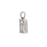 Pendant Loving Palladio  3D in White Gold Diamante 0.05 Ct 10B SERLIANA - 10B SERLIANA